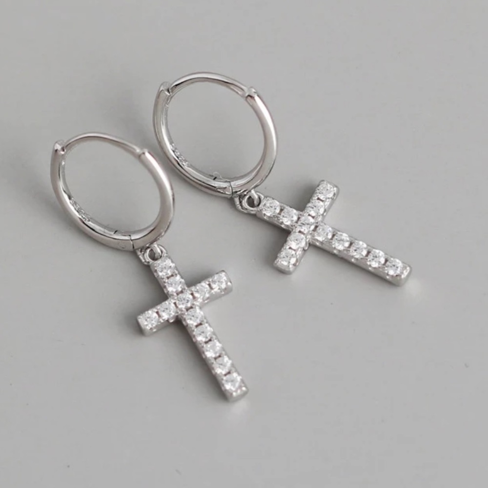 ⚡️Insta cross pendant necklace earrings - Picture 1 of 4